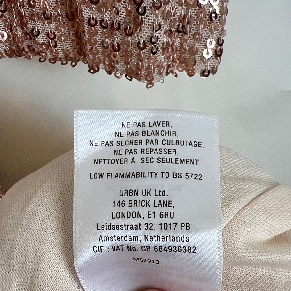 Anthropologie x Mare Mare Rose Gold Sequin Duster Cardigan Small - Picture 11 of 11